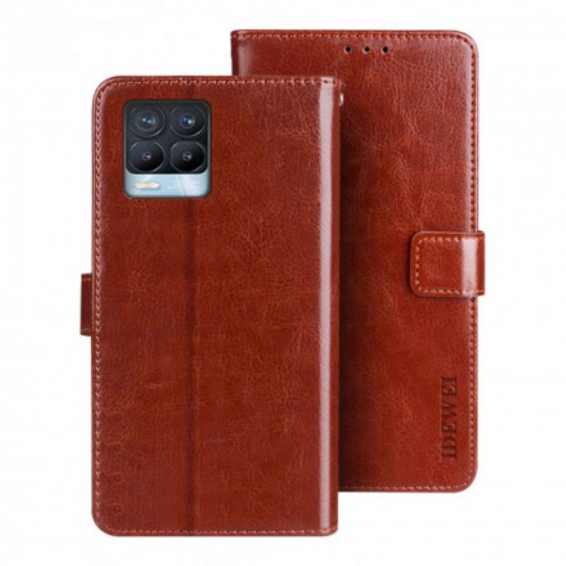 Kožený Kryt Realme 8 / 8 Pro Idewei Imitace Kůže