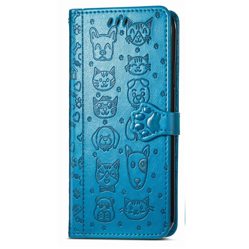 Kožený Kryt Realme C75 Animovaná Zvířata