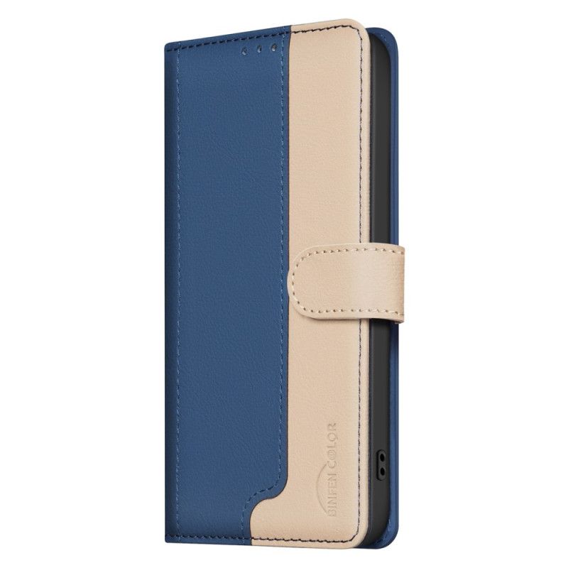 Kožený Kryt Realme C75 Dvoubarevná Barva Binfen