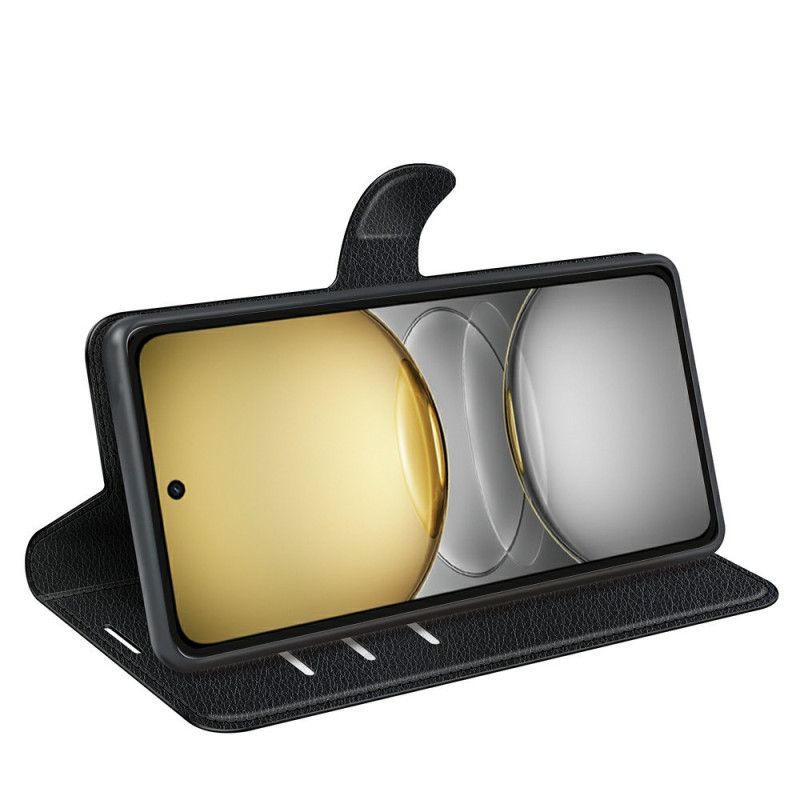 Kožený Kryt Realme C75 Klasická Umělá Kůže Liči