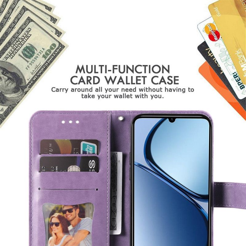 Kožený Kryt Realme Note 60 Potisk Mandaly