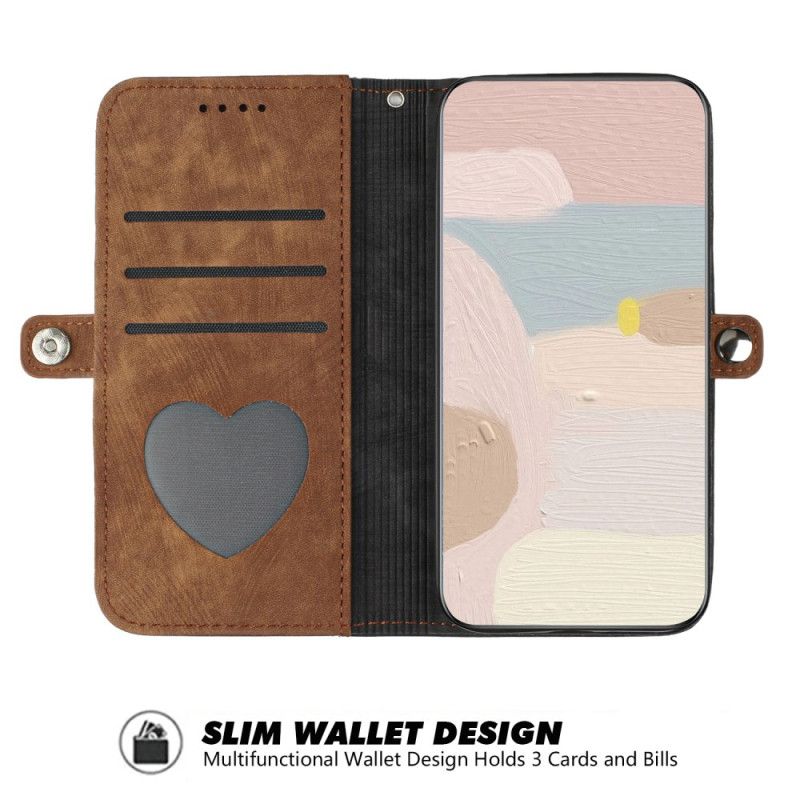 Kožený Kryt Realme Note 60x Dvoubarevný Semišový Efekt