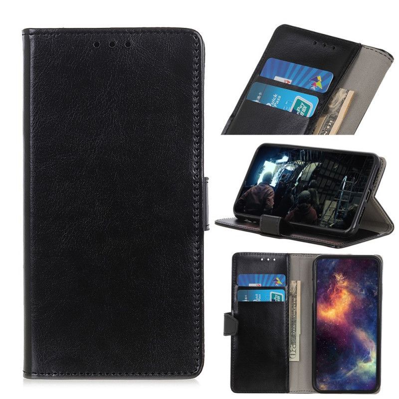 Kryt Alcatel 1s S Jednoduchým Lesklým Koženým Efektem