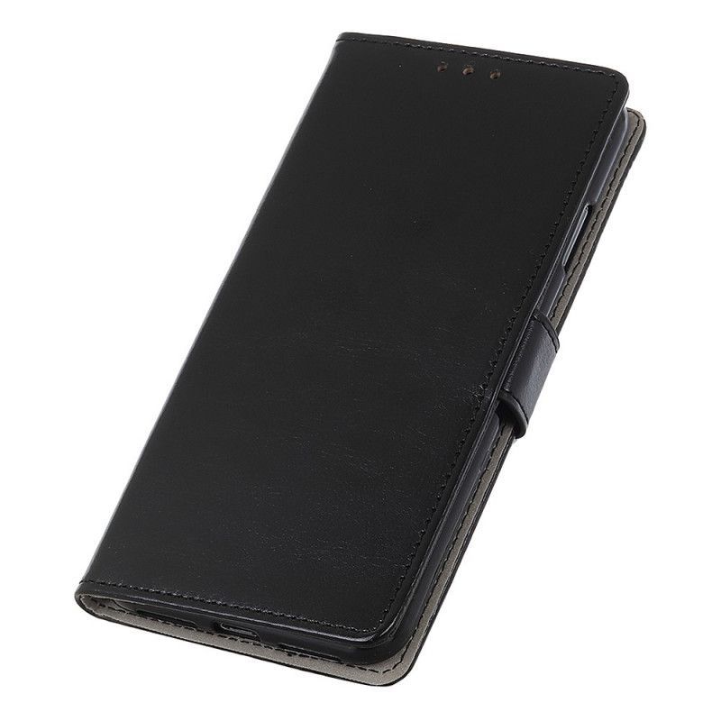 Kryt Alcatel 1s S Jednoduchým Lesklým Koženým Efektem