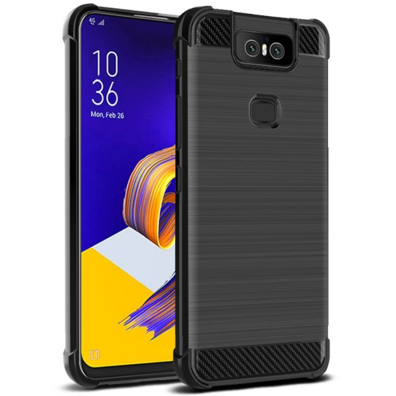 Kryt Asus Zenfone 6 Imak Kartáčované Uhlíkové Vlákno