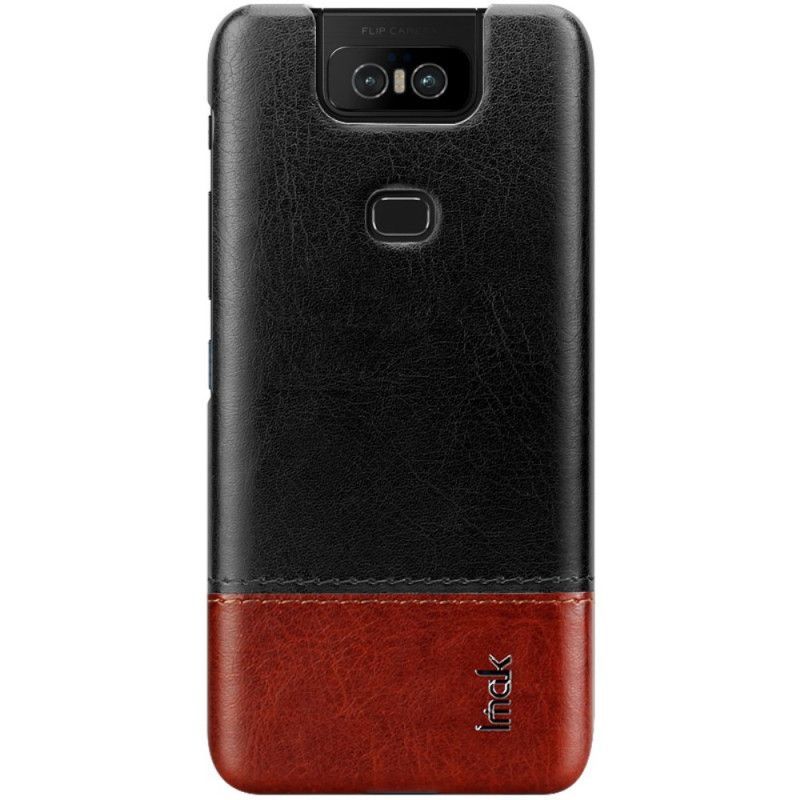 Kryt Asus Zenfone 6 Série S Koženými Efekty Imak Ruiyi