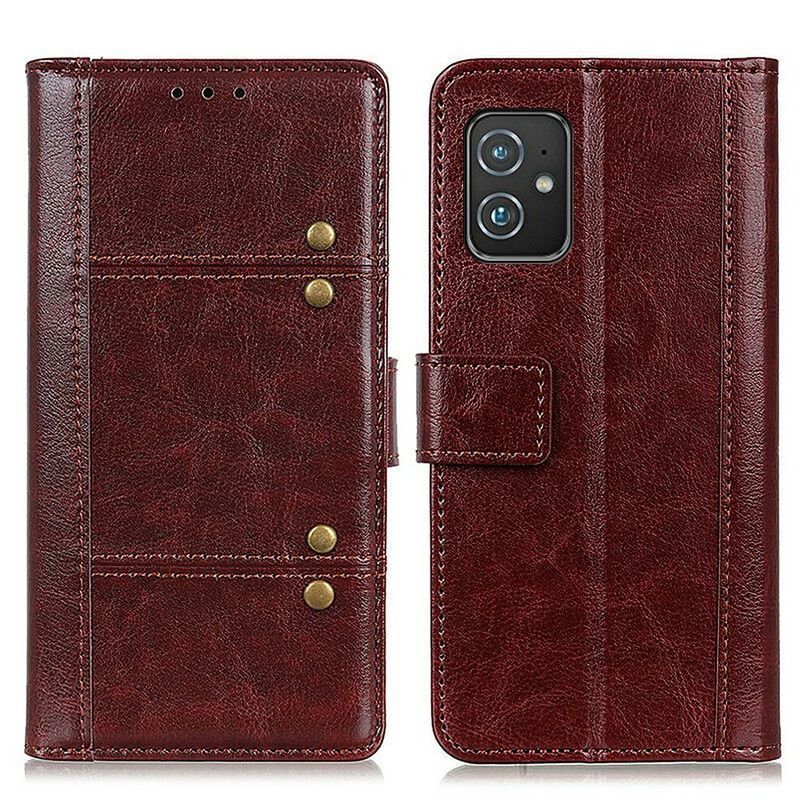 Kryt Azus Zenfone 8 Starý Kožený Efekt