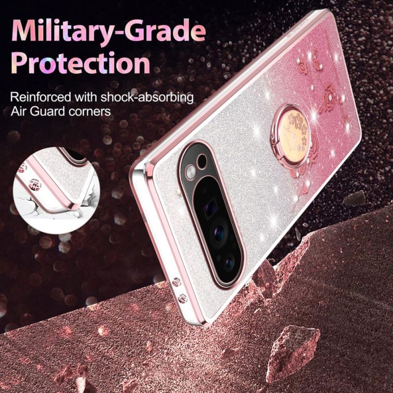 Kryt Google Pixel 10 Pro Xl Držák Na Prsteny S Kamínky Kadem