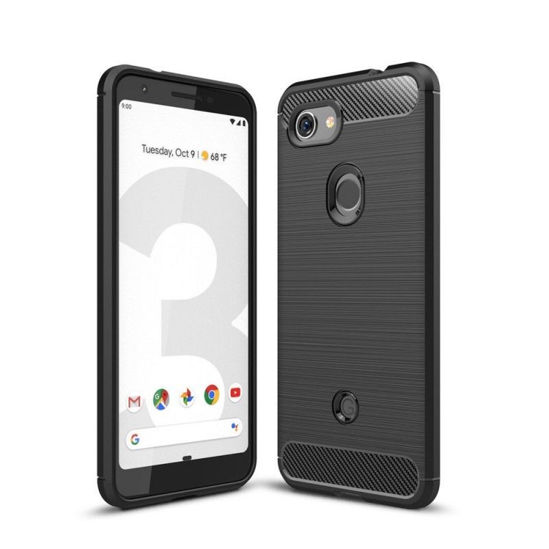 Kryt Google Pixel 3a Kartáčované Uhlíkové Vlákno