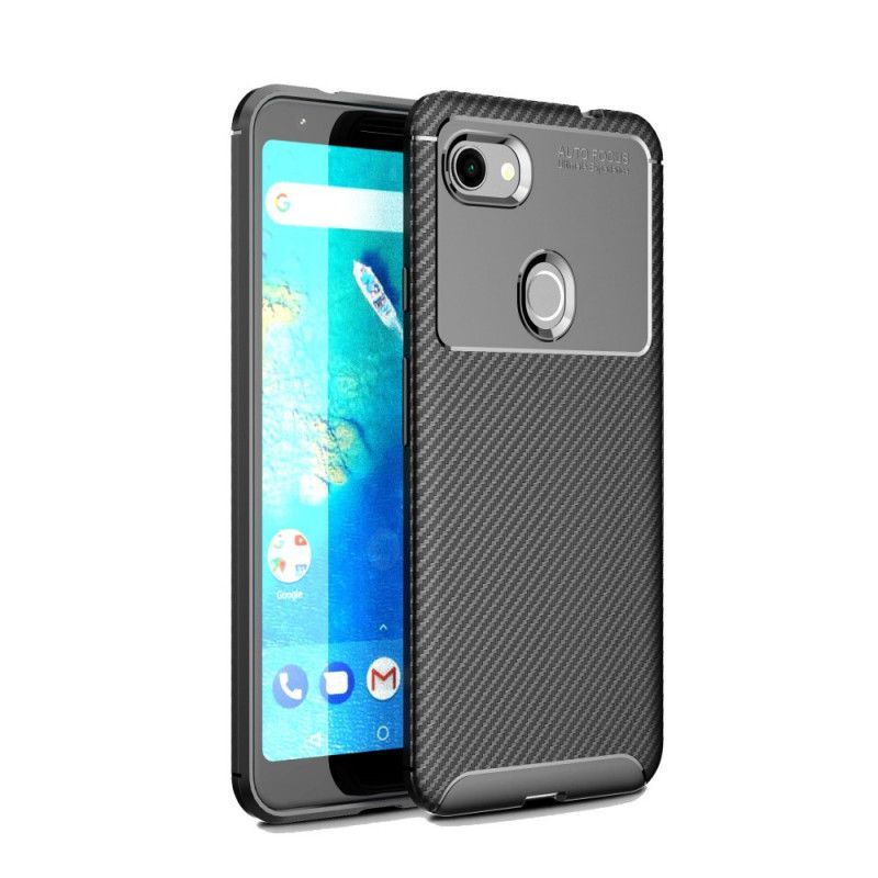 Kryt Google Pixel 3a Xl Flexibilní Textura Uhlíkových Vláken
