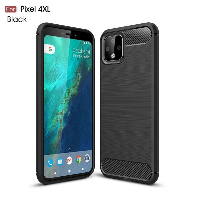 Kryt Google Pixel 4 Xl Kartáčované Uhlíkové Vlákno