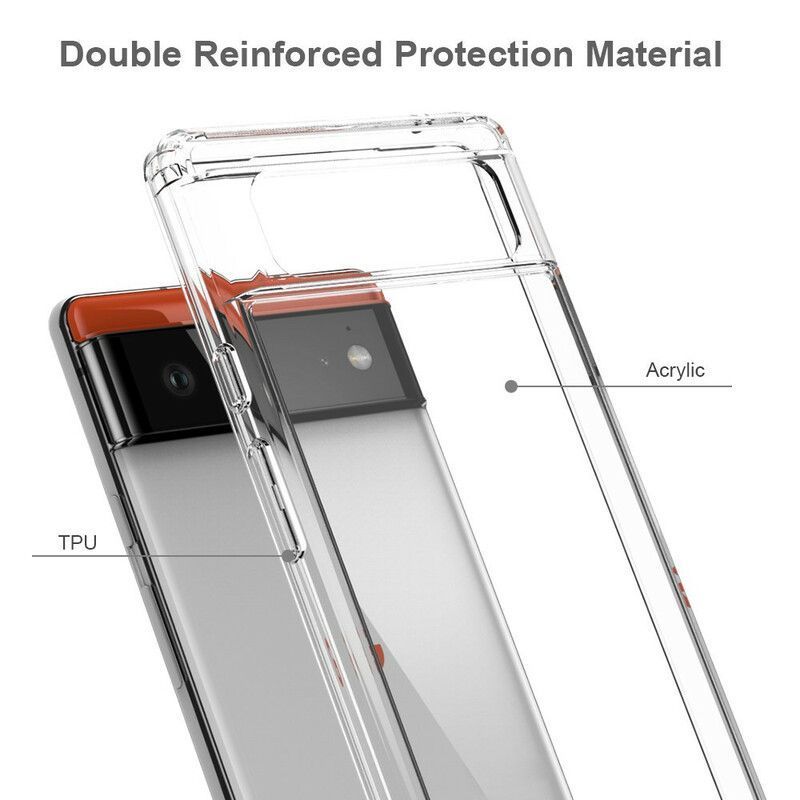 Kryt Google Pixel 6 Průhledný Držák Karty