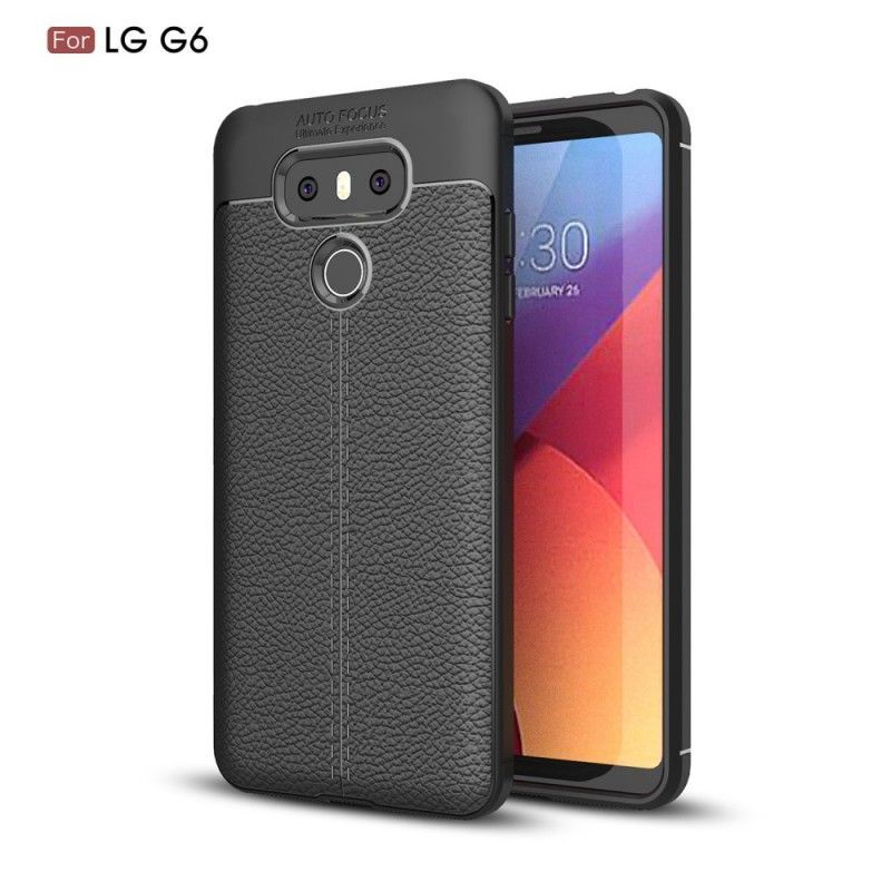 Kryt Lg G6 Litchi S Dvojitým Koženým Efektem