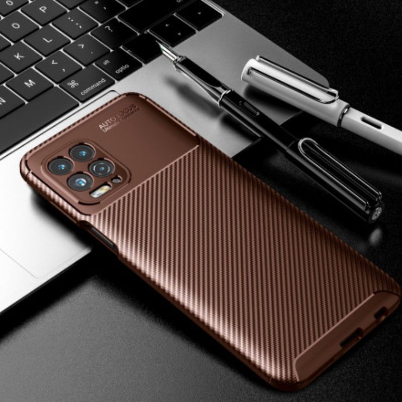 Kryt Moto G100 Flexibilní Textura Uhlíkových Vláken