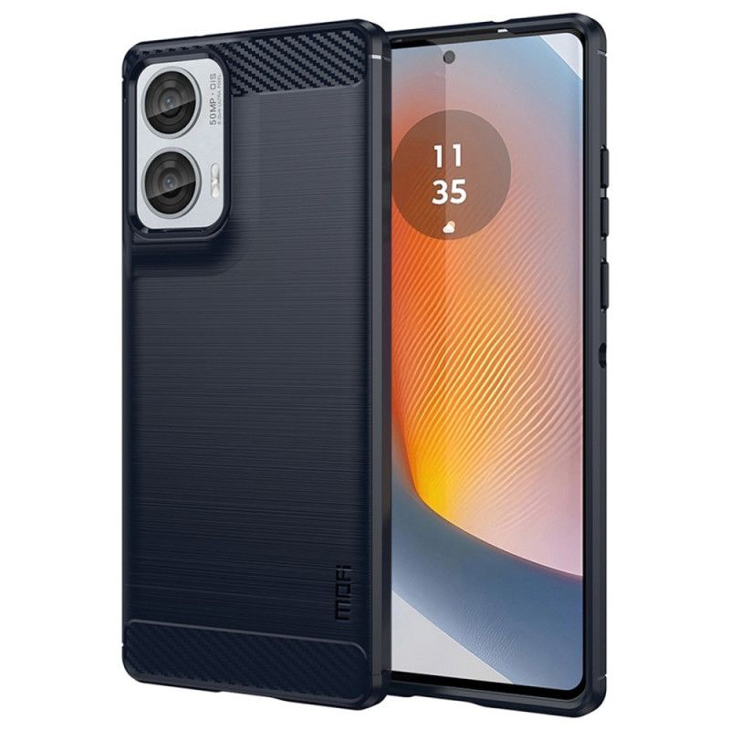 Kryt Motorola Edge 50 Fusion Kryty Na Mobil Mofi Kartáčované Uhlíkové Vlákno