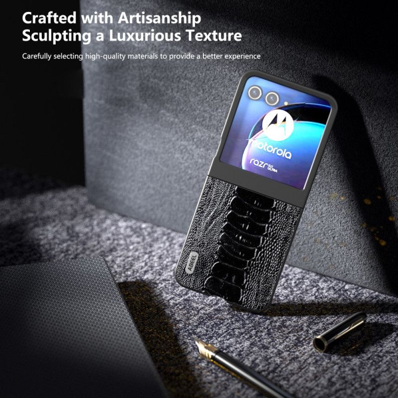 Kryt Motorola Razr 50 Krokodýlí Textura Abeel