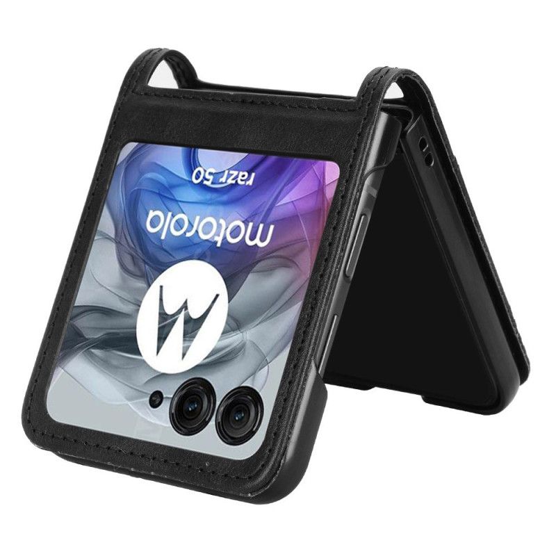 Kryt Motorola Razr 50 Kryty Na Mobil Držák Karty Vintaga Frieze