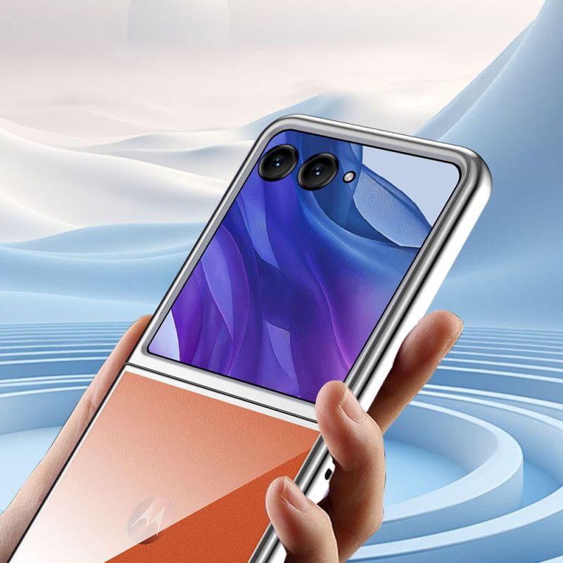 Kryt Motorola Razr 50 Ultra Kryty Na Mobil Galvanicky Pokovený A Průhledný Rám