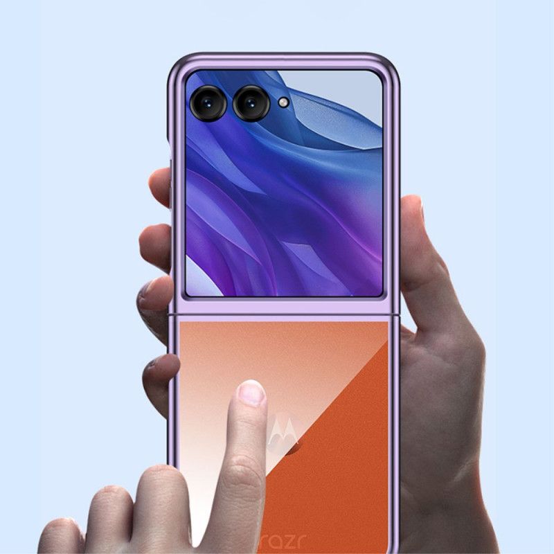 Kryt Motorola Razr 50 Ultra Kryty Na Mobil Galvanicky Pokovený A Průhledný Rám