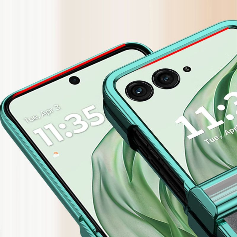 Kryt Motorola Razr 50 Ultra Kryty Na Mobil Průhledný Ráfek S Kovovým Efektem