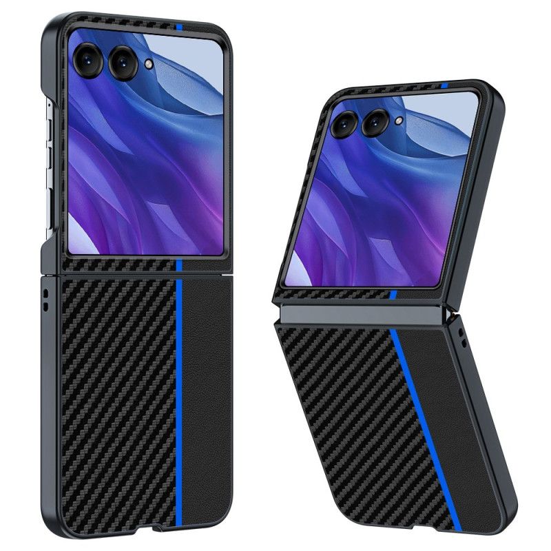 Kryt Motorola Razr 50 Ultra Textura Uhlíkových Vláken Proti Pádu