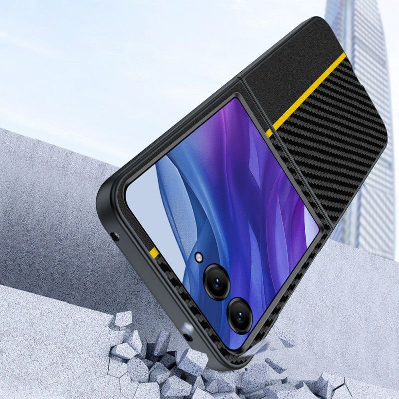 Kryt Motorola Razr 50 Ultra Textura Uhlíkových Vláken Proti Pádu