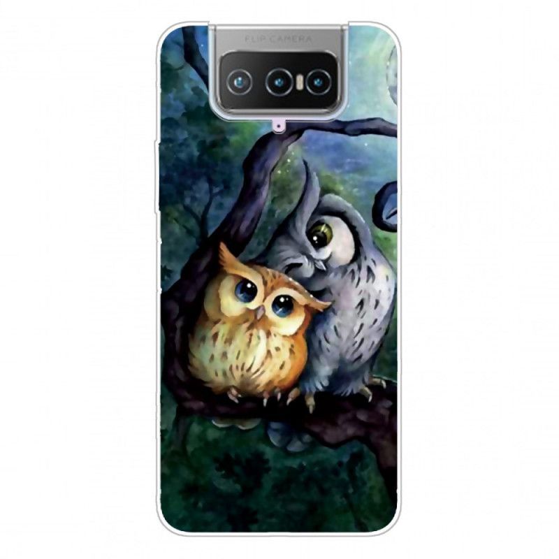Kryt Na Asus Zenfone 7 / 7 Pro Malování Sov