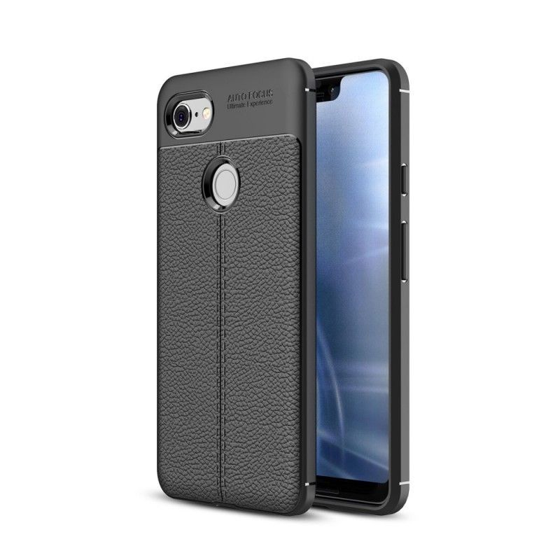 Kryt Na Google Pixel 3 Xl Litchi S Dvojitým Koženým Efektem