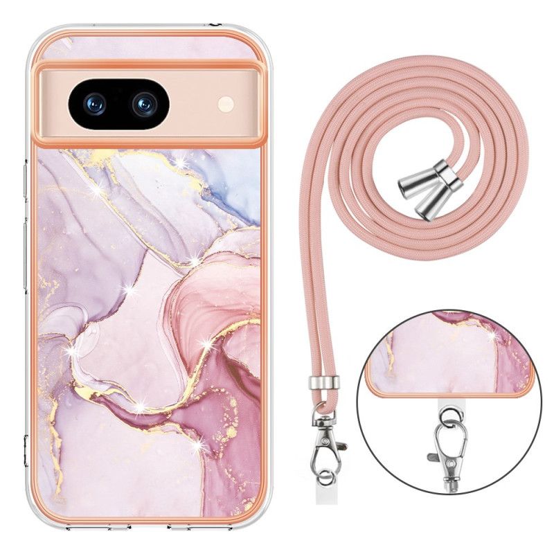Kryt Na Google Pixel 8a Šňůra Ve Stylu Mramoru