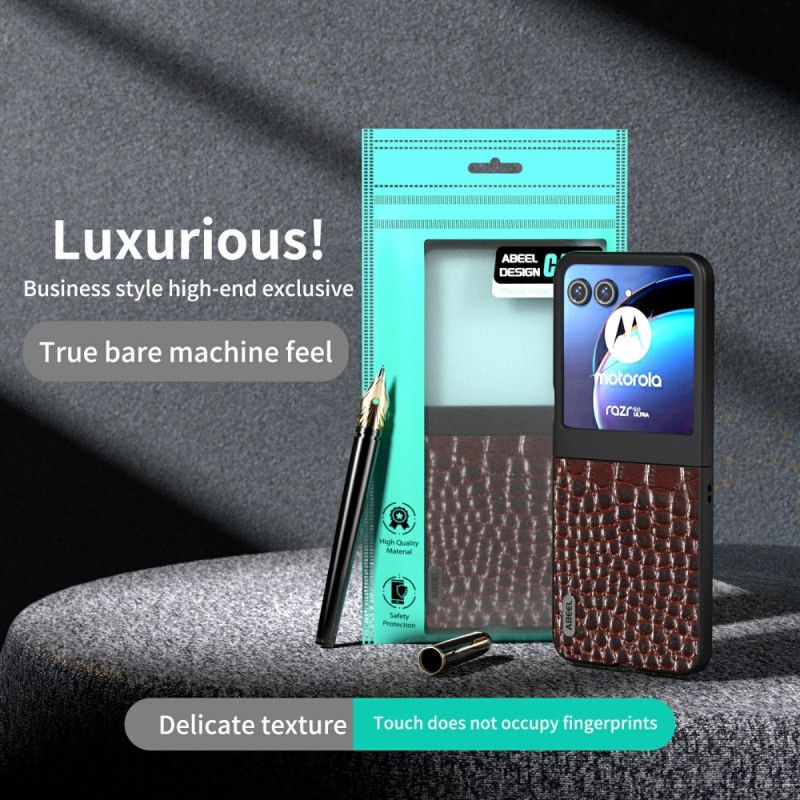 Kryt Na Motorola Razr 50 Krokodýlí Kůže Abeel