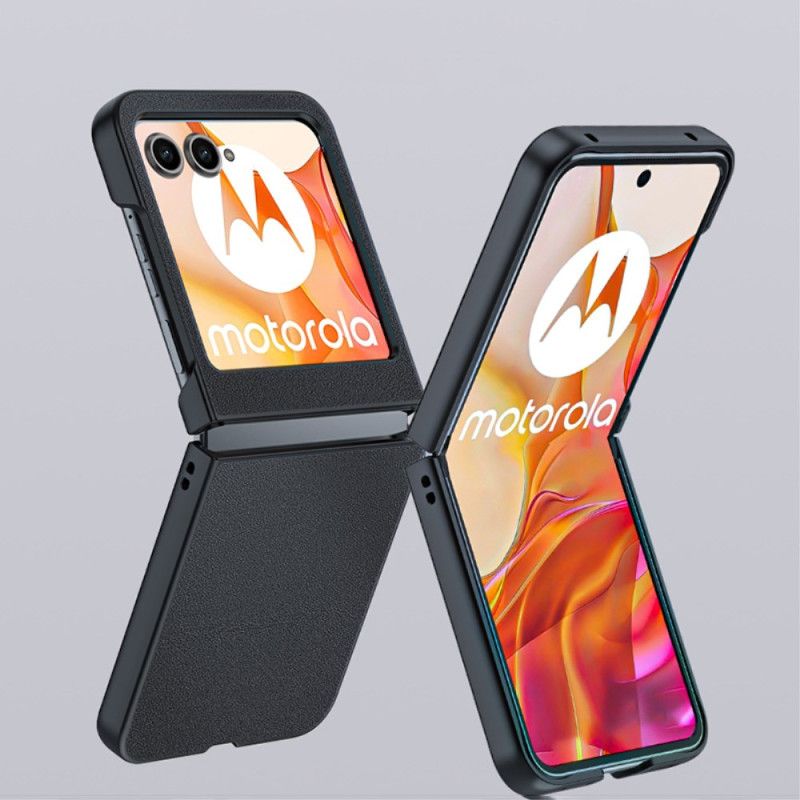 Kryt Na Motorola Razr 50 Ultratenký Kožený Efekt