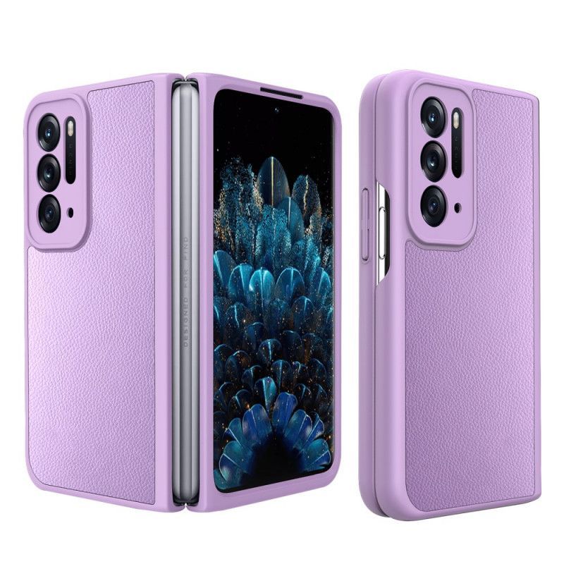 Kryt Na Oppo Find N Kožené Provedení Litchi S Ochranou Obrazovky