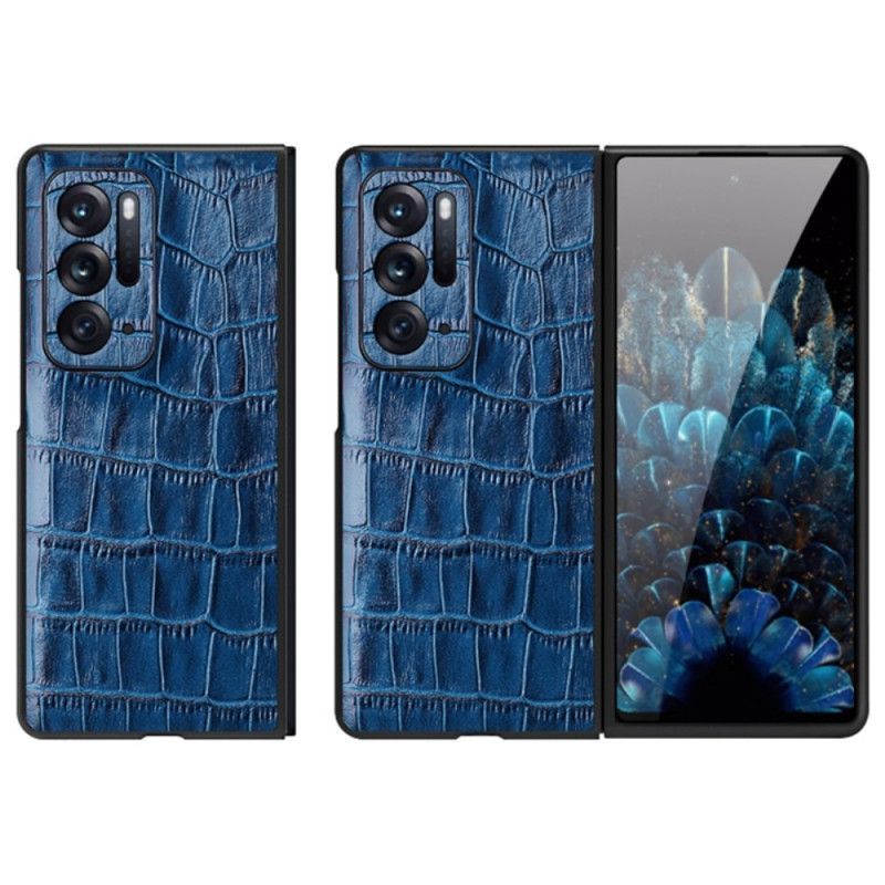 Kryt Na Oppo Find N Pravá Kůže Krokodýlí Textura Kůže