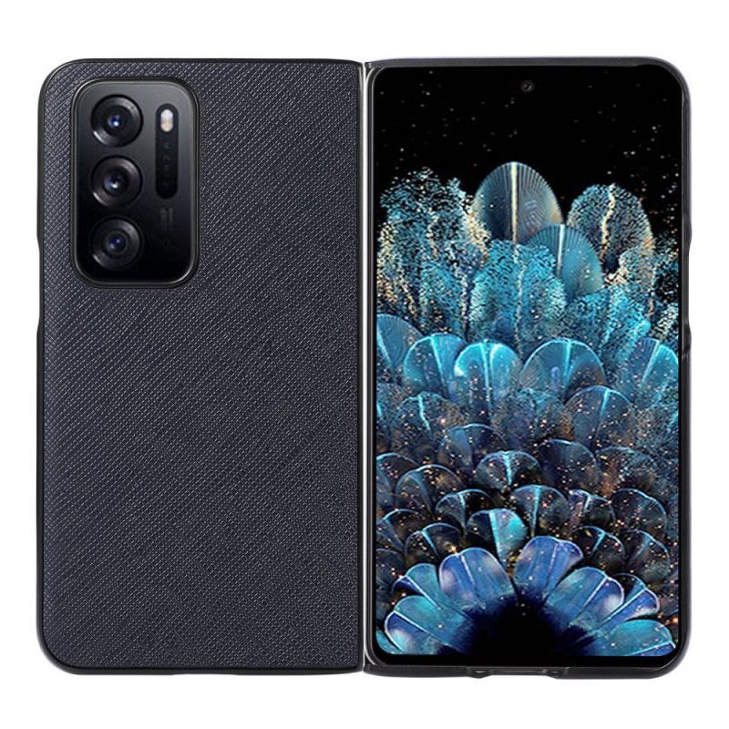 Kryt Na Oppo Find N Texturovaná Pravá Kůže