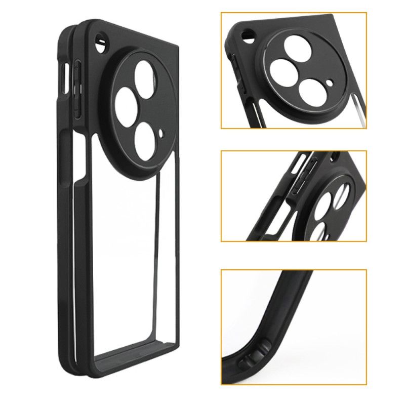 Kryt Na Oppo Find N3 Průhledný S Černým Okrajem