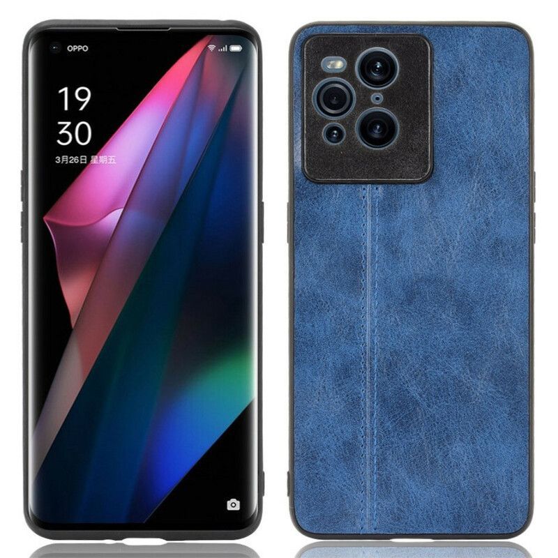 Kryt Na Oppo Find X3 Pro Couture Efekt Kůže