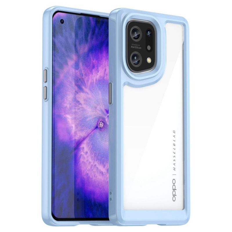 Kryt Na Oppo Find X5 Hybridní Barevné Hrany