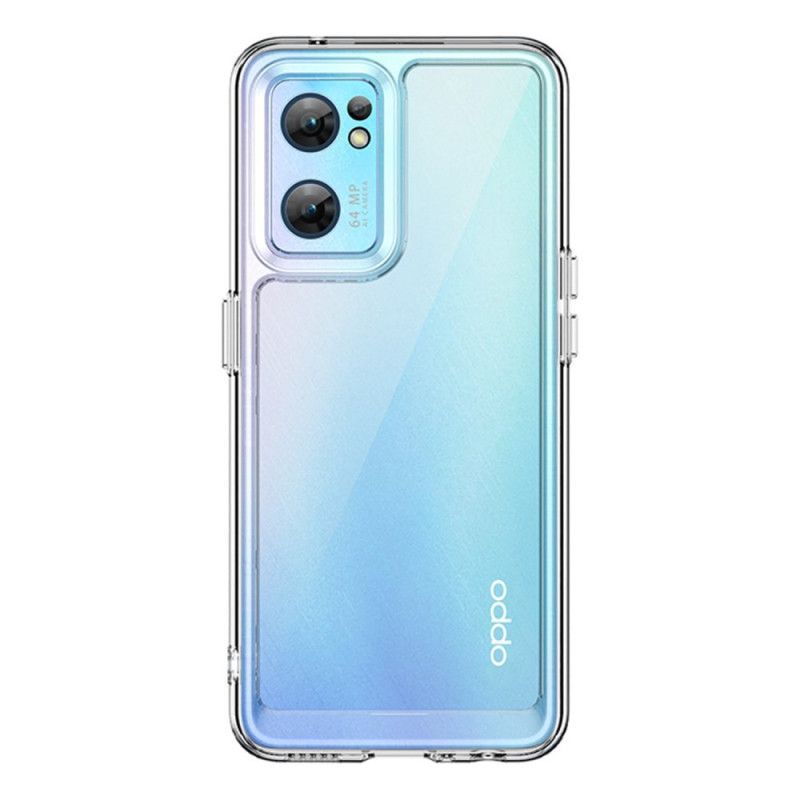 Kryt Na Oppo Find X5 Lite Hybridní Průhledné Barevné Okraje