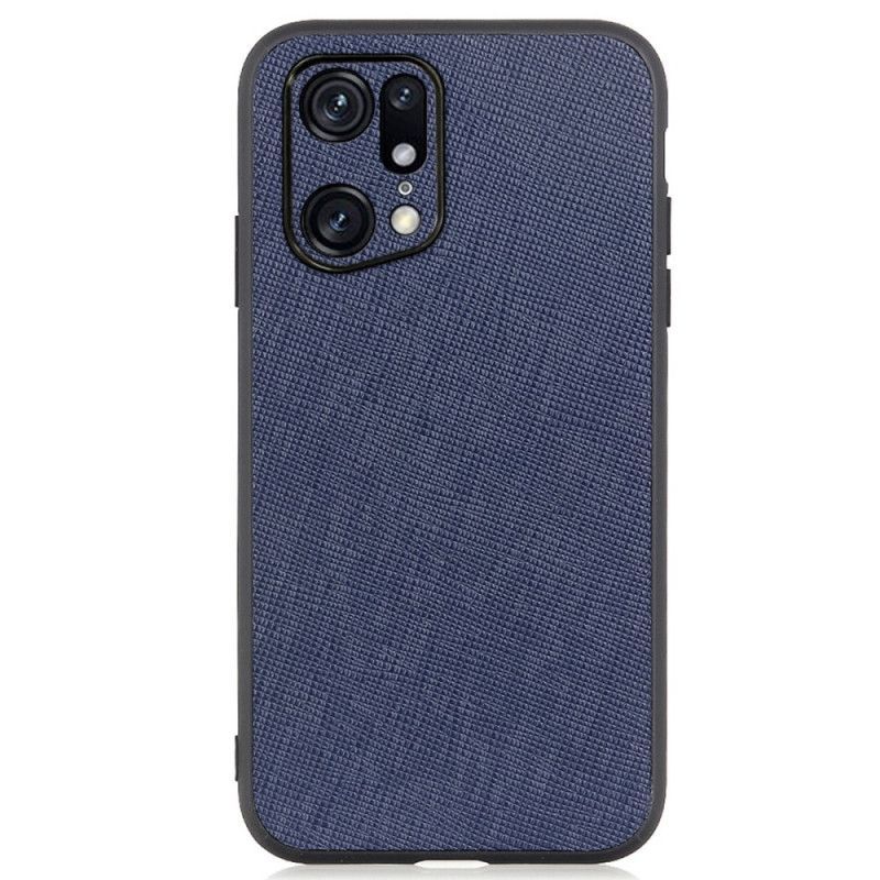 Kryt Na Oppo Find X5 Pro Pravá Texturovaná Kůže