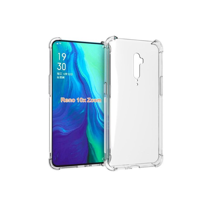 Kryt Na Oppo Reno 10x Zoom Průhledné Zesílené Rohy