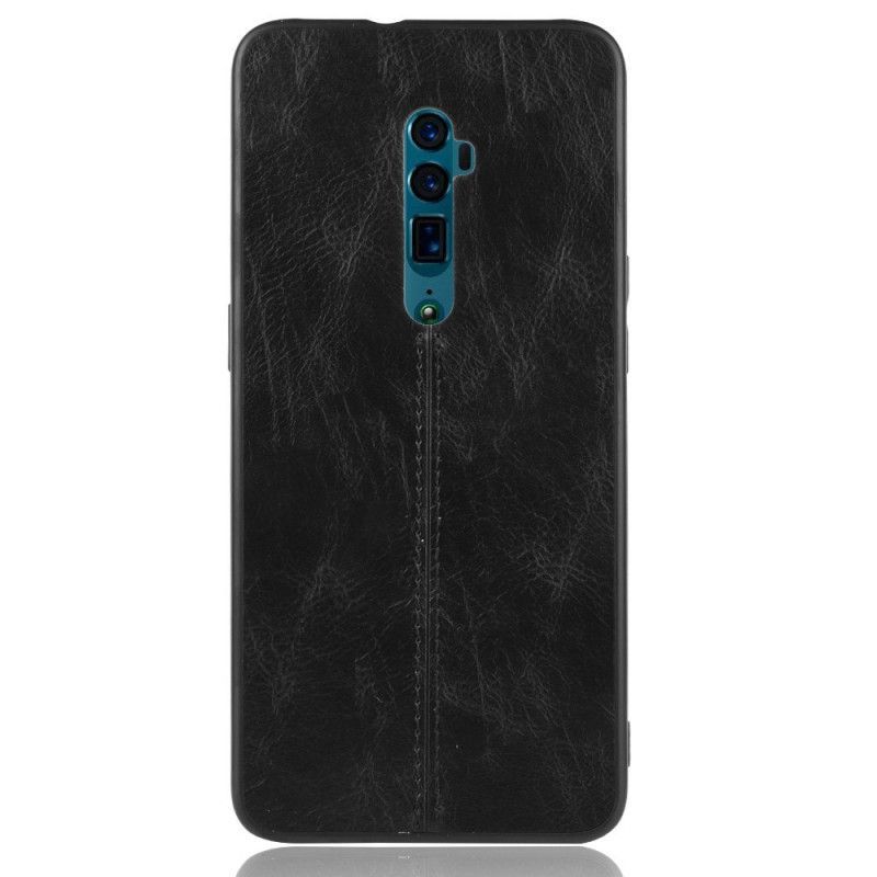 Kryt Na Oppo Reno 10x Zoom Šití Ve Stylu Kůže