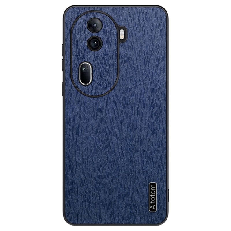 Kryt Na Oppo Reno 11 Pro 5g Umělá Kůže S Dřevěným Efektem