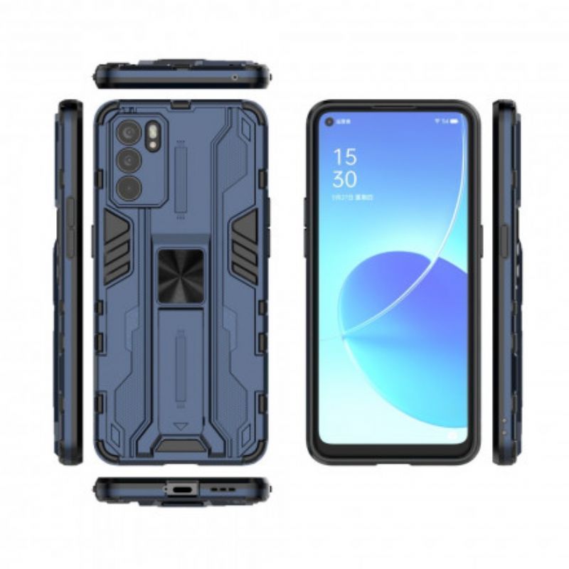 Kryt Na Oppo Reno 6 5g Odolná Horizontální / Vertikální Záložka