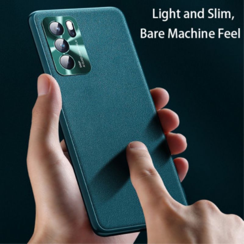 Kryt Na Oppo Reno 6 5g Prestižní Kožený Efekt