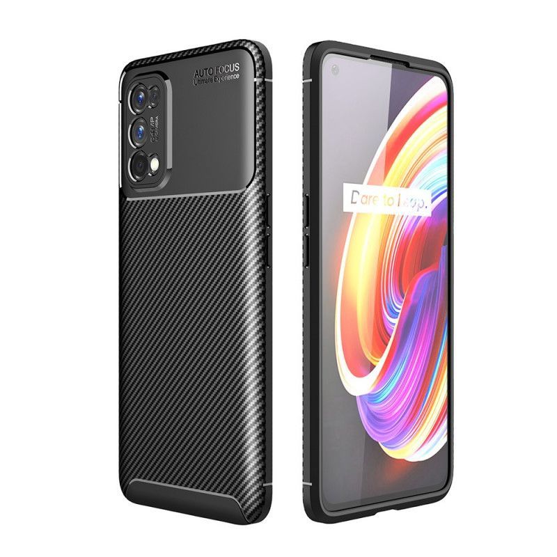 Kryt Na Realme 7 Pro Flexibilní Textura Uhlíkových Vláken