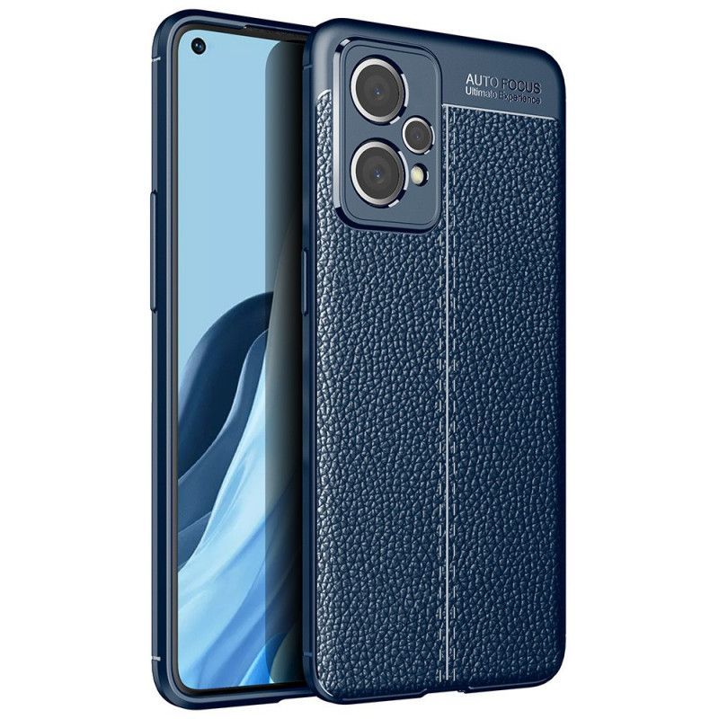 Kryt Na Realme 9 Pro Plus Efekt Kůže Litchi S Dvojitou Linií