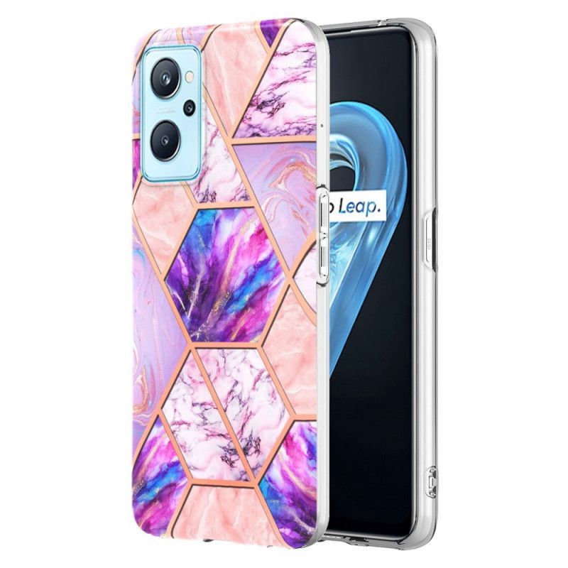 Kryt Na Realme 9i Okázalý Geometrický Mramor