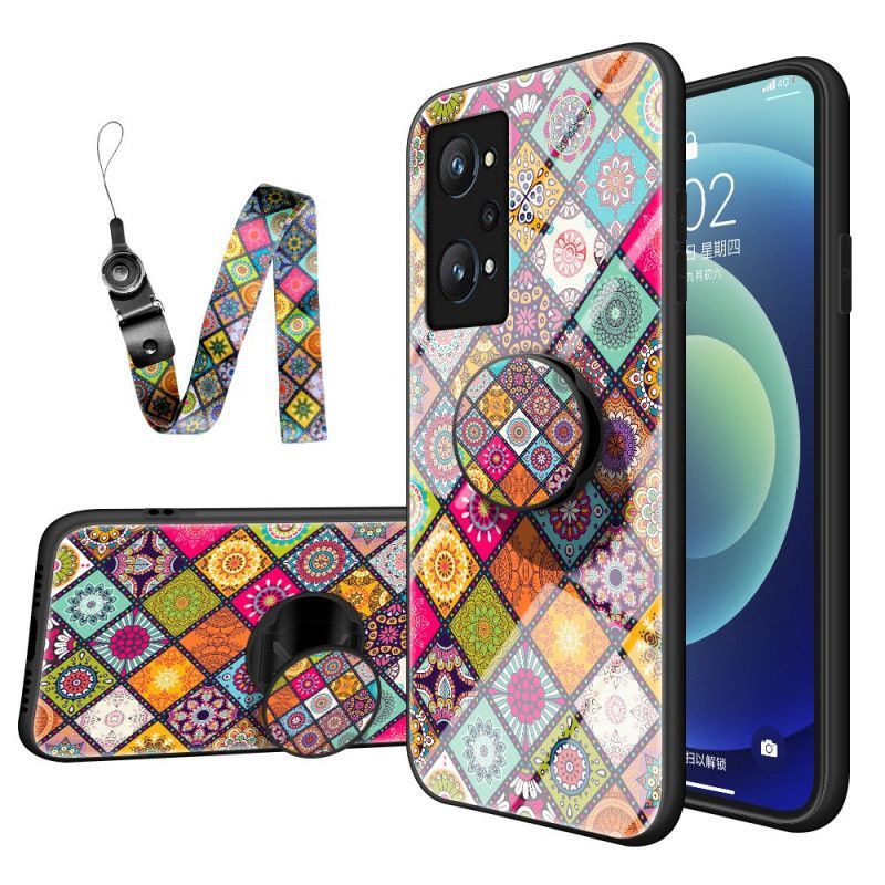 Kryt Na Realme GT Neo 3T / Neo 2 Patchworkový Magnetický Držák