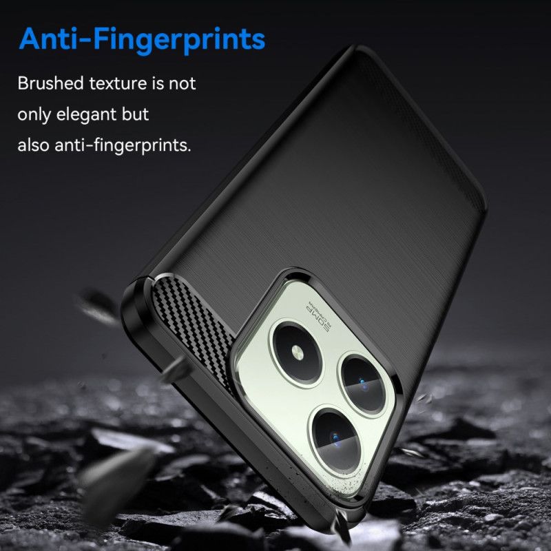 Kryt Na Realme Note 60x Kartáčované Uhlíkové Vlákno