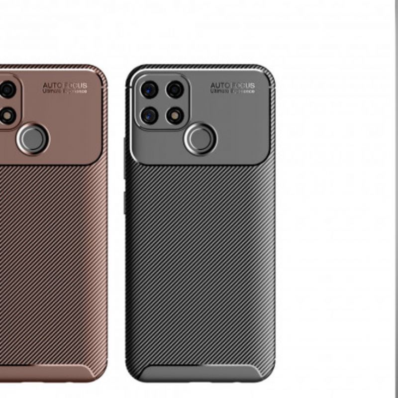 Kryt Oppo A15 Flexibilní Textura Uhlíkových Vláken